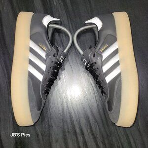 Adidas Samba Originals Platform Black White Gum Sneakers Shoes Womens